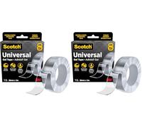 Scotch Universal Gel Tape, 30mm x 3m - Double-Sided for Multi-purpose & Heavy Duty Applications, Removable Nano Mounting Tape, Clear, Water-Resistant, Holds up to 9 kg (Pack of 2)