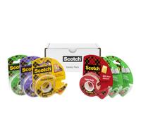 Scotch Variety Pack Tape Assorted Sizes Including Magic Tape Double-Sided Tape Gift-Wrap Tape and Super-Hold Tape 6 Rolls Total