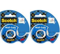 Scotch Wall-Safe Tape, 19 mm x 16.5 m, 1 Roll on Handeld Dispenser/Pack (Pack of 2)