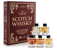 Scotch Whisky Gift Set with Miniatures | The Book of Scotch Whisky | 5 x 30ml Miniatures Gift Set | 20 Page Illustrated Book | Tasting Set with Videos via QR codes | Whisky With Us