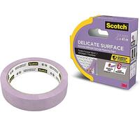 ScotchBlue Delicate Surface Advanced Masking Tape (24mm x 41m), Low Tack Painter’s Tape for Clean Sharp Paint Lines, Indoor Painting and Decorating, for Wallpaper and Furniture, 100% PEFC