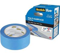 ScotchBlue Multi-Surface Premium Masking Tape, 48mm x 41m, 1 Roll/Pack - Scotch Adhesive Blue Painters Tape, For Painting and Decorating, Indoor & Outdoor, Sticks Well, 70% PEFC