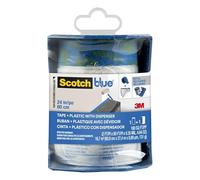 ScotchBlue Pre-taped Painter's Plastic, Unfolds to 24 inches x 30 yards, PTD2093El-24-S