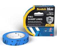 ScotchBlue PRO Sharp Lines Advanced Masking Tape, 36 mm x 41 m - Scotch Adhesive Blue Painters Tape For Super-Sharp Paint Lines, Indoor & Outdoor, with 3M Advanced Technology, 100% PEFC