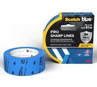ScotchBlue PRO Sharp Lines Advanced Masking Tape, 36 mm x 41 m - Scotch Adhesive Blue Painters Tape For Super-Sharp Paint Lines, Indoor & Outdoor, with 3M Advanced Technology, 100% PEFC