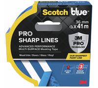 ScotchBlue PRO Sharp Lines Advanced Multi-Surface Masking Tape - 36mm x 41m