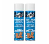 Scotchgard Suede & Nubuck Protector, 2 Cans x 400ml each - Water Repellent Spray, Helps Minimize Salt Stains - For Boots, Shoes, Coats, Gloves & More
