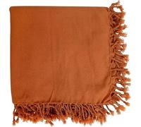 Scotclans SC Kilt Fly Plaid Acrylic Wool Scarf Rolled Fringe Shawl (Irish Saffron)