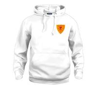 Scotland 1960s Retro Football Hoodie Embroidered Logo