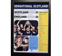 Scotland 31 England 20-2026 Six Nations - framed print