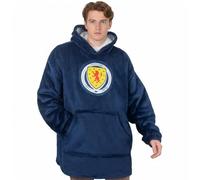 Scotland Adults Oversized Hoodie Blanket - Official Football Gift, Navy, Size S-L