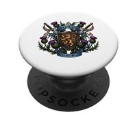 Scotland Alba Gu Brath Celtic Cross Thistle Gaelic PopSockets Adhesive PopGrip
