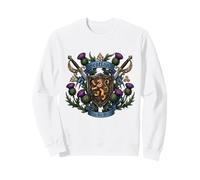 Scotland Alba Gu Brath Celtic Cross Thistle Gaelic Sweatshirt