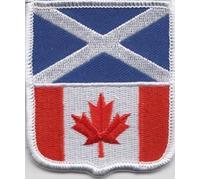 Scotland and Canada Flag Embroidered Patch Badge by 1000 Flags