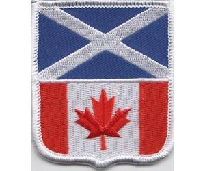 Scotland and Canada Flag Embroidered Patch Badge by 1000 Flags