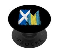 Scotland Bahamas Half Flag Scottish Bahamian Jersey PopSockets Adhesive PopGrip