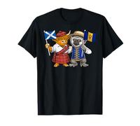 Scotland Barbados Flag Scottish Roots Proud Barbadian T-Shirt