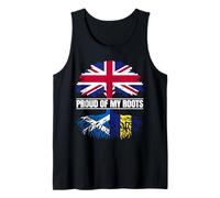 Scotland Barbados Mix Heritage Proud of Roots Scottish Bajan Tank Top