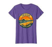 Scotland Beach Sunset Troon Ocean View Travel T-Shirt