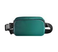 Scotland Buffalo Plaid Tartan Check Black Gold Green Cute Crossbody Bag Waist Packs for Women Men Croose Body Purse, Emerald Facets, One Size