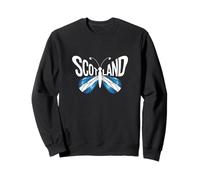 Scotland Butterfly - Scottish Flag Colors Souvenir Sweatshirt