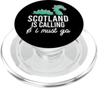 SCOTLAND CALLING & I MUST GO Scottish Meme Loch Ness monster PopSockets PopGrip for MagSafe