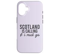 SCOTLAND CALLING & I MUST GO Scottish Meme Loch Ness ON BACK Case for iPhone 16