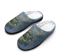 Scotland Castle Cotton Men's Slip-on Slippers 7-8（40-41）