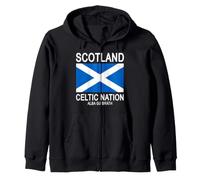 Scotland Celtic Nation Alba Gu Bràth Scottish Zip Hoodie
