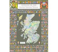 Scotland Clan Map 1000 Piece Jigsaw Puzzle - Historic Map Puzzle Featuring Scottish Clans, Crests & Coat of Arms - Educational Gift for History Lovers Size 66 X 50cm