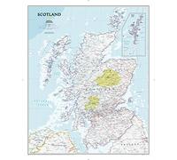 National Geographic Wall Map Scotland Classic (Laminated) Reference Map
