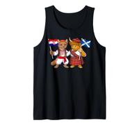 Scotland Croatia Flag Proud Scottish Croatian Roots Tank Top