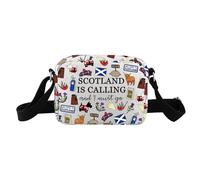 Scotland Crossbody Bag Gift Edinburgh Gift Scotland Is Calling And I Must Go Zipper Bag Gift For Scottish (SCOTLAND HB bag)