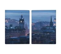 Scotland Edinburgh City Landscape Prints Passport Holder PU Leather Passport Protective Cover Travel Wallet Accessories