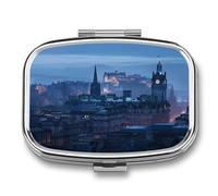 Scotland Edinburgh City Landscape Prints Travel Pill Box Portable Pill Organizer Medical Box Pill Case Pill Container for Men Women
