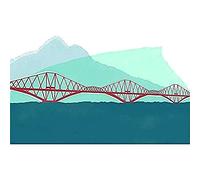 Scotland Edinburgh Forth Rail Arthurs Seat Canvas Wall Art Print