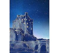 Scotland Eilean Donan Night Canvas Wall Art Print