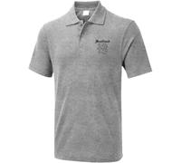 Scotland Embroidered Polo T Shirt, Scottish Lion Polo T Shirt, Country Flag Polo T Shirt, Workwear Polo Heather Grey