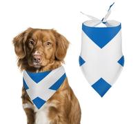 Scotland Flag Bandanas for Dogs Triangle Pet Bibs Washable Dog/Cat Scarf Pets Accessories