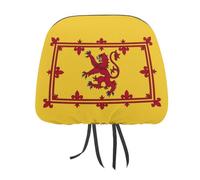 Scotland Flag Car Headrest Covers Auto Seat Head Rest Case Cute Interior Universal Accessories
