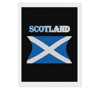 Scotland Flag Diamond Painting Kits Round Full Drill Cross Stitch Art Pictures for Home Wall Decor