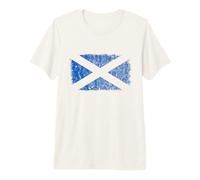 Scotland Flag, Glasgow Travel, Saltire Cross, Scottish Pride Premium T-Shirt