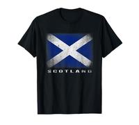 Scotland Flag Grunge Look Scottish Heritage Style T-Shirt