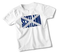 Scotland Flag Kids T Shirt Scottish Saltire Youth Tee Boys and Girls Graphic Top