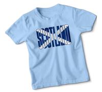 Scotland Flag Kids T Shirt Scottish Saltire Youth Tee Boys and Girls Graphic Top