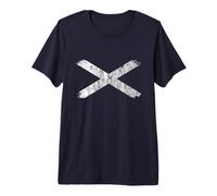 Scotland Flag, Saltire Cross, Glasgow Travel, Scottish Pride Premium T-Shirt