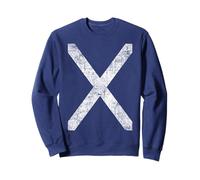 Scotland flag Scottish Saltire distressed St Andrew's Cross Sweatshirt