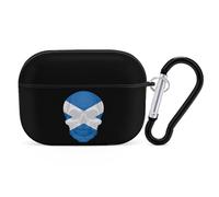 Scotland Flag Skull Earphone Case PC Bluetooth Earbud Cove Headphone Cases Compatible with Airpods Pro Black-style