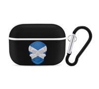 Scotland Flag Skull Earphone Case PC Bluetooth Earbud Cove Headphone Cases Compatible with Airpods Pro White-style