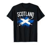 Scotland Flag Splatter. Scottish Pride For Men, Women & Kids T-Shirt